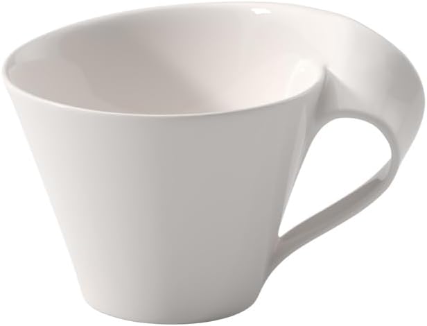 Villeroy & Boch New Wave Cafe Café au Lait Cup, 8.75 oz, Premium Porcelain, White