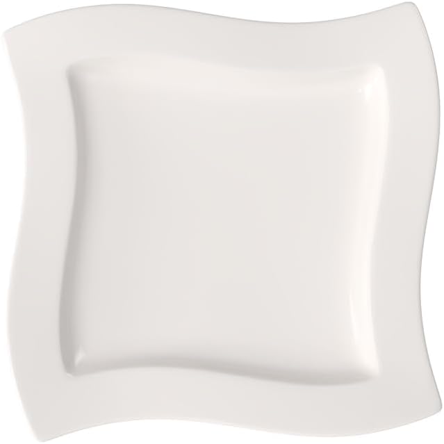 Villeroy & Boch New Wave Dinner Plate, 10.5 in, Premium Porcelain, White