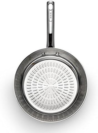 T-fal Performa Stainless Steel Sauté Pan 10.5 Inch Oven Broiler Safe 500F Cookware, Pots and Pans, Dishwasher Safe Silver