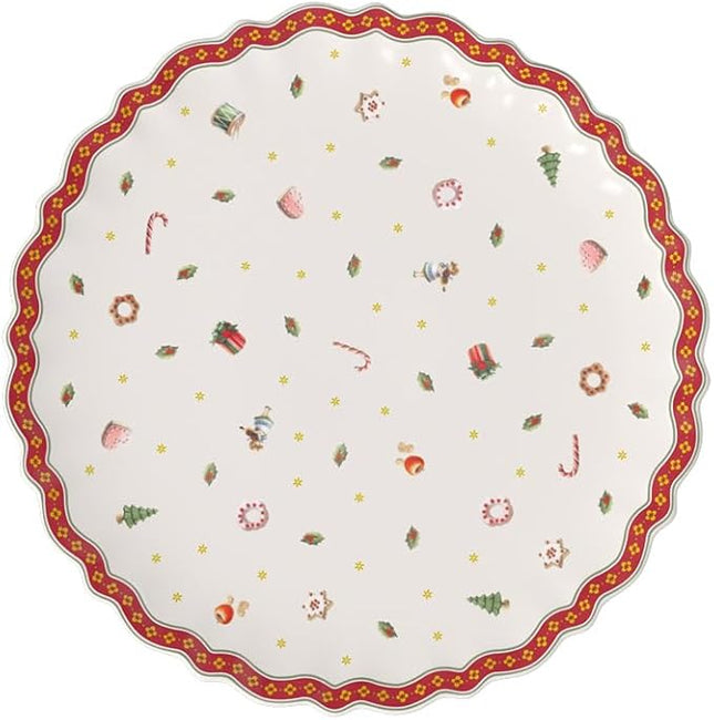 Villeroy & Boch Delight Footed Cake Plate, Porcelain, White