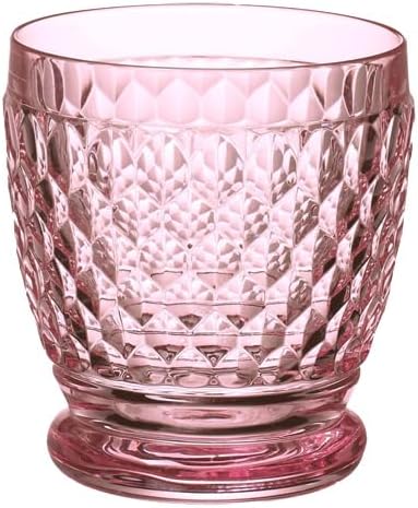 Villeroy and Boch Coloured Double Old Fashioned Glass Rose