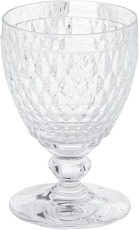 Villeroy & Boch Boston Wine Goblet Box Set of 4 - Dishwasher Safe - Made in Germany - Premium Clear Crystal Glass - Perfect for Red Wine, White Wine, Cocktails, and More
