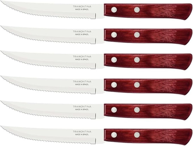 Tramontina Knives Set, Stainless Steel, Red, 30 x 30 x 30 cm