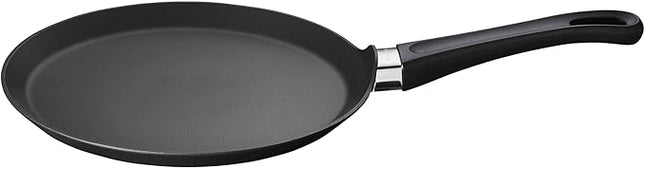 Scanpan Classic 10-inch Nonstick Crepe Pan – Compatible with Gas and Electric Stovetops, Metal Utensil Safe, Oven Safe to 500°F, Dishwasher Safe, Black