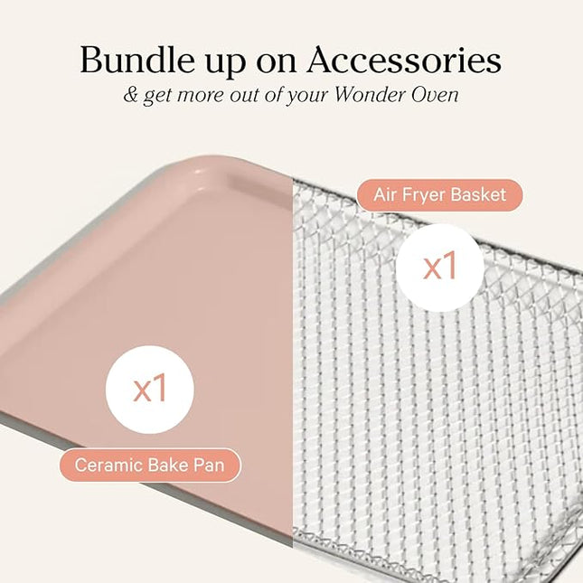 Our Place Wonder Oven Essentials Kit | Extra Air Fryer Basket & Nonstick Ceramic-Coated Bake Pan | Oven Safe, Eco-Friendly | Spice