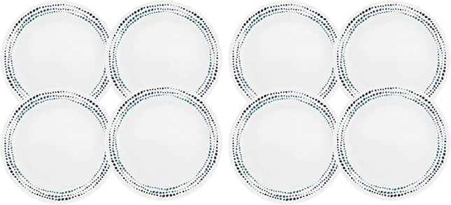 Corelle Livingware Ocean Blues 10.25" Dinner Plate (Set of 8)