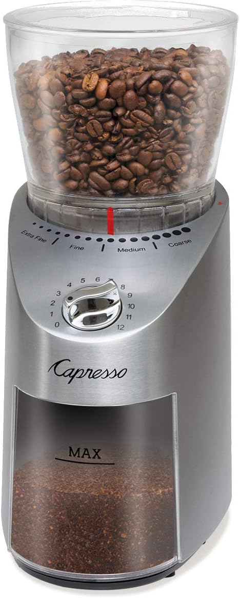 Capresso Infinity Plus Stainless Steel Conical Burr Grinder