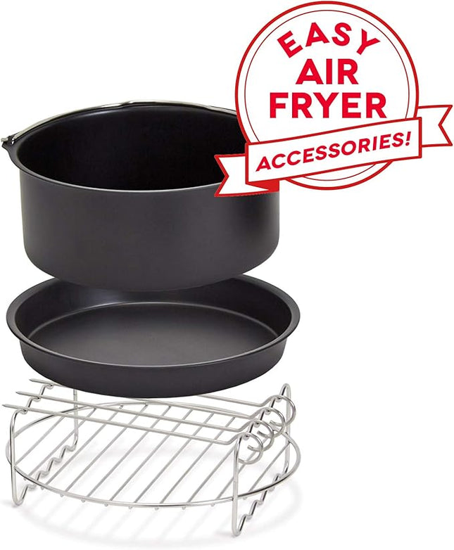 DASH DFAF450UP1 Air Fryer, Deluxe, Accessory Bundle