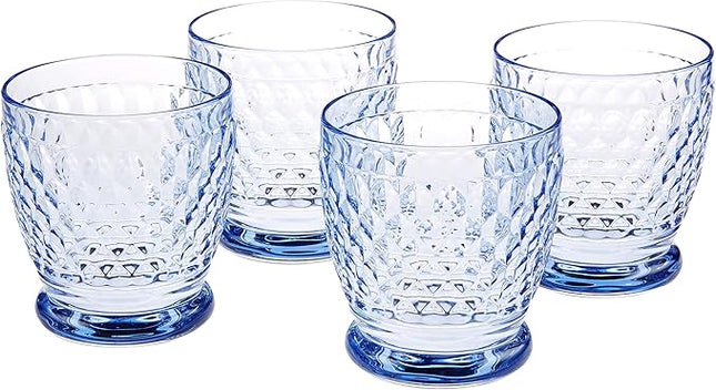 Villeroy & Boch Boston Old-Fashioned Glasses Set of 4, Blue