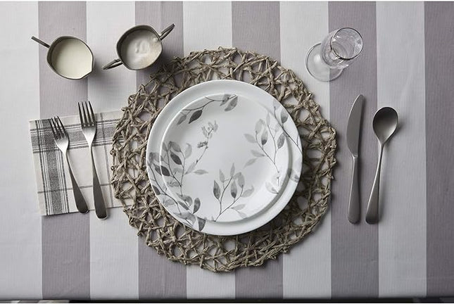 Corelle Boutique Misty Leaves 12-Piece Dinnerware Set, Service for 4